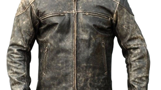 Christmas Biggest 50% OFF Sale - Men’s Antique Black Vintage Distressed Retro Motorcycle Biker Leather Jacket!<em></em>